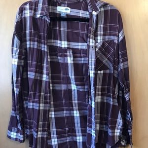 Maroon flannel
